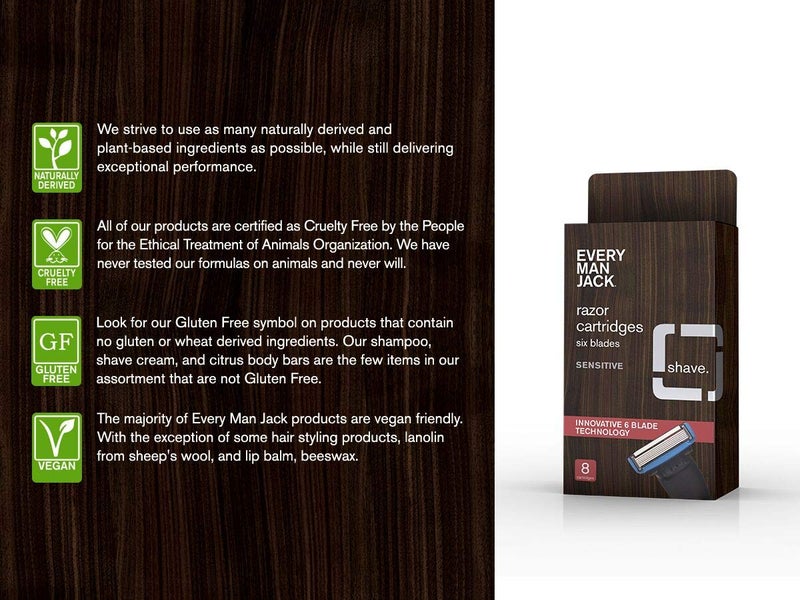 Every Man Jack Razor Cartridges, 8-pack - Image 2